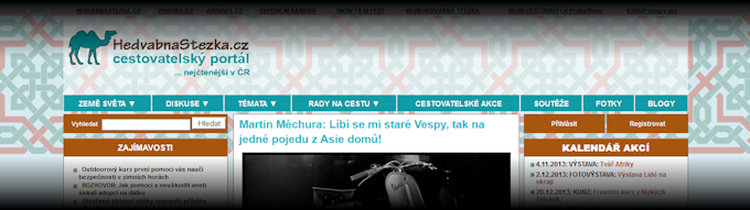 Odkaz na článek na Hedvábné stezce