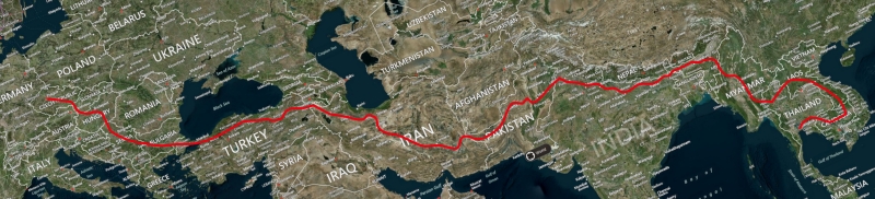 Map of the expedition